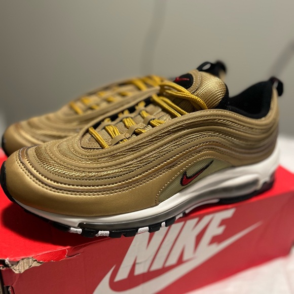 Nike Air Max 97 Gold Sneakers - Picture 1 of 6